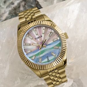 Timex X Jacquie Aiche Mother Of Pearl Sunrise 36mm Watch LIMITED EDITION